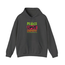 Load image into Gallery viewer, Peace Love Empathy Hoodie | Unisex Heavy Blend Sweatshirt for Comfort and Style, Ideal for Gift-Giving, Cozy Wear, and Everyday Use
