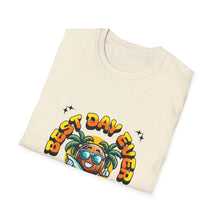 Load image into Gallery viewer, T-Shirt with Relaxing Design for Summer Fun, Best Day Ever Tee, Vacation Wear, Casual Style, Beach Celebration, Unisex Apparel
