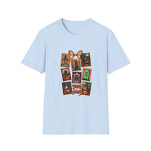 Load image into Gallery viewer, Halloween-Themed Unisex Softstyle T-Shirt, Spooky Graphic Tee, Trick or Treat Shirt, Fall Festival Apparel, Ghostly Vibe Wear

