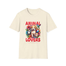 Load image into Gallery viewer, Animal Lovers Unisex T-Shirt | Perfect Gift for Pet Owners, Casual Wear, Animal Rescue Events, Birthdays, and More
