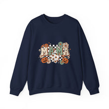 Load image into Gallery viewer, Fall Vibes Mama Sweatshirt, Cozy Crewneck for Moms, Halloween Gift, Seasonal Apparel, Autumn Fashion
