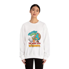 Load image into Gallery viewer, Wisdom-Themed Teacher Sweatshirt, Perfect Gift for Teachers, Unisex Crewneck, Comfortable and Stylish, Education Apparel, Back to School
