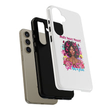 Load image into Gallery viewer, Inspirational Phone Case, Pray Wait Trust God Has a Plan, Spiritual Gift, Motivational Decor, Faith-Based Accessory
