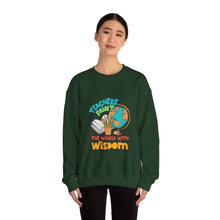 Load image into Gallery viewer, Wisdom-Themed Teacher Sweatshirt, Perfect Gift for Teachers, Unisex Crewneck, Comfortable and Stylish, Education Apparel, Back to School
