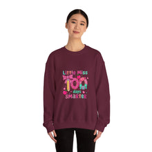 Load image into Gallery viewer, Little Miss Smarter Crewneck Sweatshirt - Kids Gift, Cute, Inspirational, Cozy, Everyday Wear
