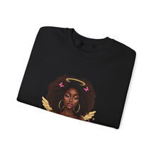Load image into Gallery viewer, Black History African American Woman Gods Favorite Baddie Sweatshirt, Black Princess Self Love Crewneck Pullover, Unisex Heavy Blend Jumper,
