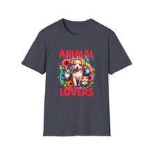 Load image into Gallery viewer, Animal Lovers Unisex T-Shirt | Perfect Gift for Pet Owners, Casual Wear, Animal Rescue Events, Birthdays, and More
