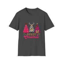 Load image into Gallery viewer, Howdy Christmas Unisex T-Shirt - Festive Apparel for Holiday Cheer, Christmas Gift, Family Gathering, Fun Party Shirt, Casual Wear
