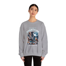 Load image into Gallery viewer, Overthinker Unisex Crewneck Sweatshirt - Cozy Gift for Deep Thinkers, Halloween, Cozy Nights, Thoughtful Apparel, Oversized Sweater
