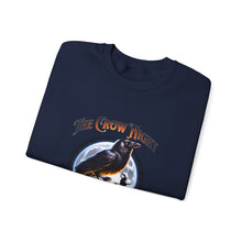Load image into Gallery viewer, Crow Night Halloween Crewneck Sweatshirt | Unisex Sweatshirt for Fall, Halloween Spirit, Cozy Autumn Vibes, Perfect Gift
