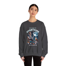 Load image into Gallery viewer, Overthinker Unisex Crewneck Sweatshirt - Cozy Gift for Deep Thinkers, Halloween, Cozy Nights, Thoughtful Apparel, Oversized Sweater
