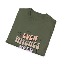 Load image into Gallery viewer, Unisex Coffee Lover T-Shirt - "Even Witches Need Coffee" - Perfect Gift for Halloween, Witchy Vibes, Casual Wear, Coffee Enthusiasts, [...]
