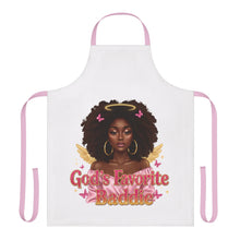 Load image into Gallery viewer, God's Favorite Baddie Apron - Stylish Cooking Gift for Foodies, Chefs, Culinary Arts, Home Cooking, Kitchen Decor
