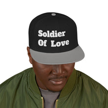 Load image into Gallery viewer, Embroidered Snapback Hat, Funny Quotes Soldier Of Love Cap, Adjustable Baseball Cap, Hip Hop Hat, Streetwear Accessories

