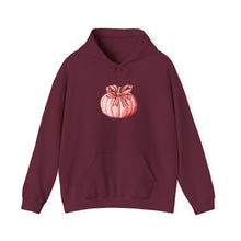 Load image into Gallery viewer, Fall-Themed Hoodie with Pumpkin Design, Cozy Sweatshirt for Autumn, Perfect for Halloween and Thanksgiving, Gift for Him/Her, Unisex [...]
