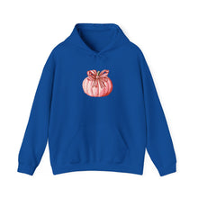 Load image into Gallery viewer, Fall-Themed Hoodie with Pumpkin Design, Cozy Sweatshirt for Autumn, Perfect for Halloween and Thanksgiving, Gift for Him/Her, Unisex [...]
