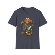Load image into Gallery viewer, Surfing Afterlife T-Shirt, Unisex Graphic Tee, Beachwear, Gift for Surfers, Casual Summer Style, Unique Statement Shirt
