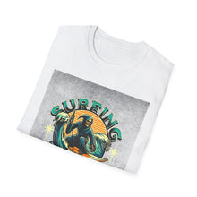 Load image into Gallery viewer, Surfing for Freedom Unisex Softstyle T-Shirt | Summer Vibe, Beachwear, Gift for Surfers, Casual Tee, Adventure Apparel
