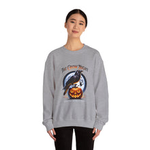 Load image into Gallery viewer, Crow Night Halloween Crewneck Sweatshirt | Unisex Sweatshirt for Fall, Halloween Spirit, Cozy Autumn Vibes, Perfect Gift
