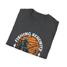 Load image into Gallery viewer, Unisex Fishing Serenity T-Shirt, Relaxed Life Tee for Fishing Enthusiasts, Outdoor Lover Gift, Casual Wear, Birthday Present, [...]
