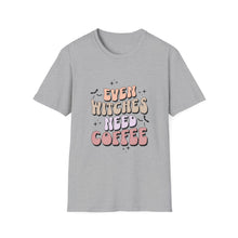 Load image into Gallery viewer, Unisex Coffee Lover T-Shirt - "Even Witches Need Coffee" - Perfect Gift for Halloween, Witchy Vibes, Casual Wear, Coffee Enthusiasts, [...]
