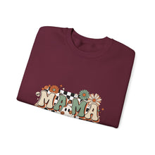 Load image into Gallery viewer, Fall Vibes Mama Sweatshirt, Cozy Crewneck for Moms, Halloween Gift, Seasonal Apparel, Autumn Fashion
