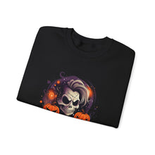 Load image into Gallery viewer, Rebel with a Cause Crewneck Sweatshirt | Halloween Sweatshirt, Unisex Fall Apparel, Cozy Casual Wear, Spooky Season Clothing, Gothic Style
