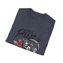 Load image into Gallery viewer, Hell Parade Graphic Tee, Unisex T-Shirt, Halloween Shirt, Spooky Vibe Apparel, Fun Shirt for Party, Casual Wear, Unique Gift
