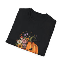 Load image into Gallery viewer, Cozy Spooky Vibes Unisex T-Shirt, Halloween Tee, Fall Apparel, Pumpkin Shirt, Casual Halloween Wear, Gift for Friends
