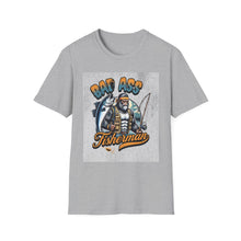 Load image into Gallery viewer, Bad Ass Fisherman Unisex T-Shirt, Fishing Gift, Casual Tee, Funny Shirt for Anglers, Outdoor Apparel, Best Fisherman Shirt
