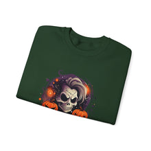 Load image into Gallery viewer, Rebel with a Cause Crewneck Sweatshirt | Halloween Sweatshirt, Unisex Fall Apparel, Cozy Casual Wear, Spooky Season Clothing, Gothic Style
