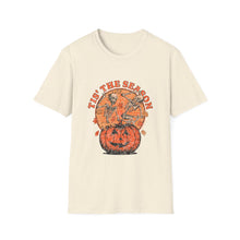 Load image into Gallery viewer, Halloween Pumpkin Unisex T-Shirt | Festive Tee for Fall, Spooky Season Wear, Casual Halloween Outfit, Trick or Treat Shirt, Gift for [...]
