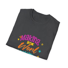 Load image into Gallery viewer, Bright World T-Shirt - Unisex Graphic Tee, Fun Casual Wear, Gifts for Friends, Uplifting Statement Shirt, Perfect for Celebrations
