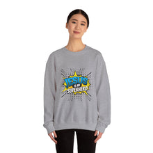 Load image into Gallery viewer, Jesus is My Superhero Sweatshirt, Unisex Crewneck, Religious Gift, Faith-Based Apparel, Inspirational Clothing, Christian Fashion
