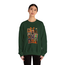 Load image into Gallery viewer, Halloween Pumpkin Sweatshirt, Cozy Fall Crewneck, Unisex Sweatshirt, Seasonal Fashion, Trick or Treat Top, Halloween Gift
