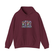 Load image into Gallery viewer, Floral Vibe Unisex Hooded Sweatshirt, Cozy Gift, Layering Essential, Spring Fashion, Comfortable Style
