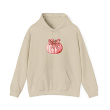 Load image into Gallery viewer, Fall-Themed Hoodie with Pumpkin Design, Cozy Sweatshirt for Autumn, Perfect for Halloween and Thanksgiving, Gift for Him/Her, Unisex [...]
