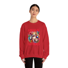 Load image into Gallery viewer, Animal Lovers Crewneck Sweatshirt | Cute Pet Sweatshirt, Gift for Dog Owners, Animal Lover Apparel, Cozy Sweatshirt
