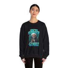 Load image into Gallery viewer, Genius Sweatshirt, Unisex Crewneck, Funny Gift for Science Lovers, Chill Vibe, Birthday Present, Casual Wear
