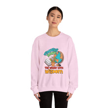 Load image into Gallery viewer, Wisdom-Themed Teacher Sweatshirt, Perfect Gift for Teachers, Unisex Crewneck, Comfortable and Stylish, Education Apparel, Back to School
