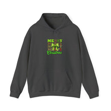 Load image into Gallery viewer, Merry Christmas Hooded Sweatshirt, Unisex Sweatshirt for Holidays, Festive Winter Wear, Cozy Gift for Family, Christmas Style
