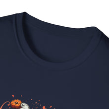 Load image into Gallery viewer, Seasonal Skull Graphic Unisex T-Shirt, Halloween Shirt, Edgy Apparel, Gift for Him/Her, Casual Wear, Trendy Tee

