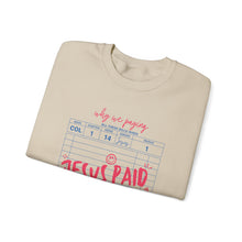 Load image into Gallery viewer, Faith-Inspired Crewneck Sweatshirt, Cozy Church Wear, Christian Apparel, Gift for Believers, Jesus Paid It All

