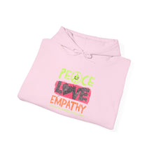 Load image into Gallery viewer, Peace Love Empathy Hoodie | Unisex Heavy Blend Sweatshirt for Comfort and Style, Ideal for Gift-Giving, Cozy Wear, and Everyday Use
