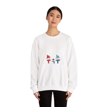 Load image into Gallery viewer, Cheerful Holiday Sweatshirt, Cozy Gift, Unisex Crewneck, Family Gathering Wear, Seasonal Fashion, Cute Winter Apparel
