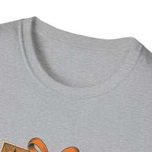 Load image into Gallery viewer, Halloween-Themed Unisex Softstyle T-Shirt, Spooky Graphic Tee, Trick or Treat Shirt, Fall Festival Apparel, Ghostly Vibe Wear
