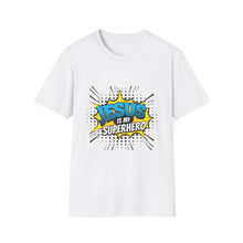 Load image into Gallery viewer, Superhero Jesus T-Shirt, Christian Graphic Tee, Unisex Softstyle Shirt, Religious Apparel, Faith-Based Gift, Casual Wear
