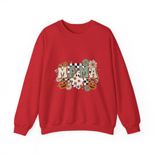 Load image into Gallery viewer, Fall Vibes Mama Sweatshirt, Cozy Crewneck for Moms, Halloween Gift, Seasonal Apparel, Autumn Fashion
