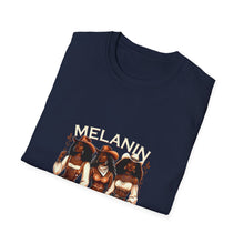 Load image into Gallery viewer, Melanin Goddess Unisex Softstyle T-Shirt, Casual Wear, Affirmation Tee, Gift for Her, Summer Essential, Black Woman Pride Shirt
