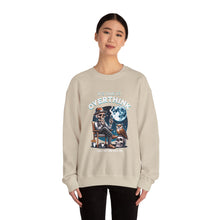 Load image into Gallery viewer, Overthinker Unisex Crewneck Sweatshirt - Cozy Gift for Deep Thinkers, Halloween, Cozy Nights, Thoughtful Apparel, Oversized Sweater
